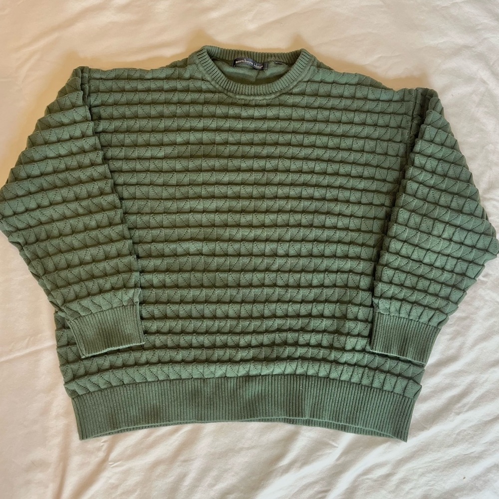 🚨CLEARANCE🚨Northern Isles Green Textured Men's Sweater Large